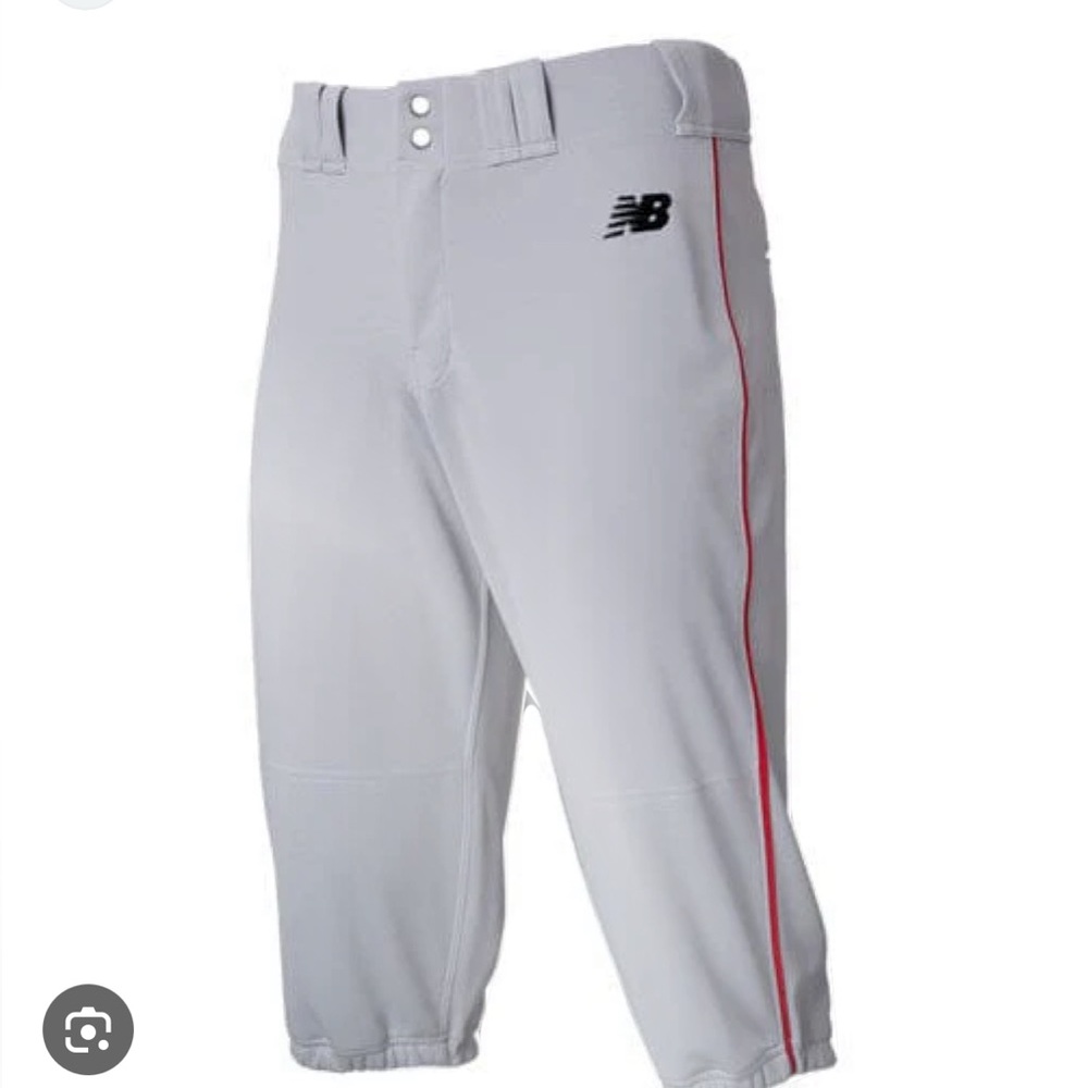 New Balance gray/red baseball pants